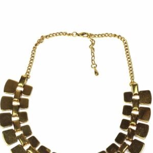 golden nugget tribal necklace antique gold statement jewelry