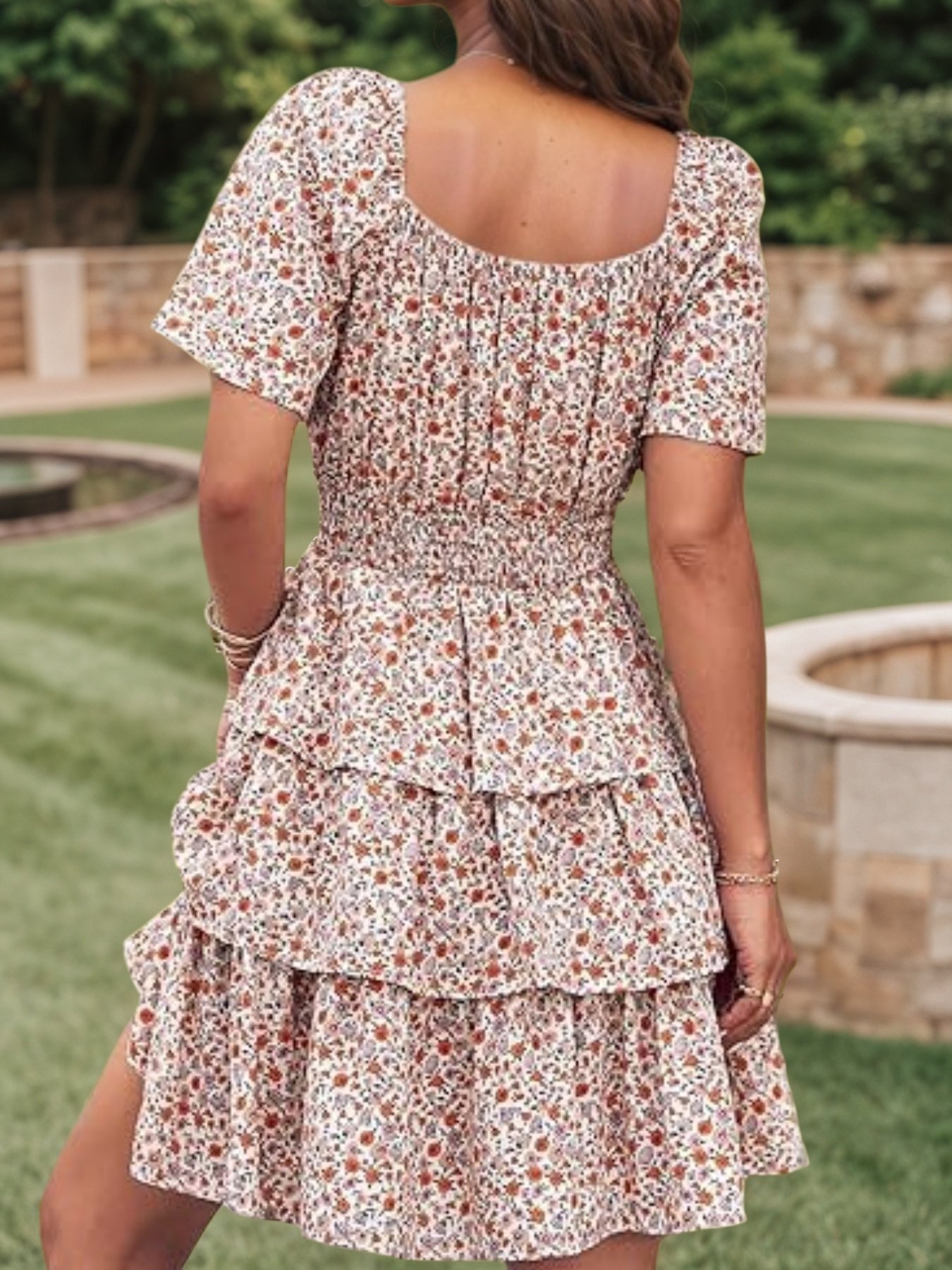 Valeria Floral Tiered Summer Dress - Image 2