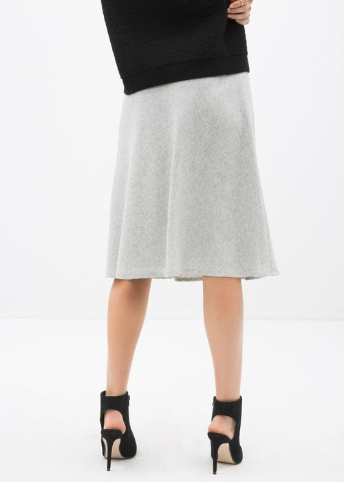 High-Waisted Wool Midi Skirt - Image 2
