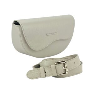 Ghiaccio Italian leather crossbody bag made in Italy