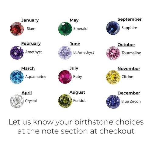 personalized fingerprint necklace with birthstone