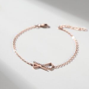 infinity charm bracelet in sterling silver with minimalist design