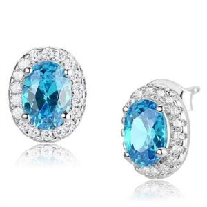 london blue spinel earrings sterling silver