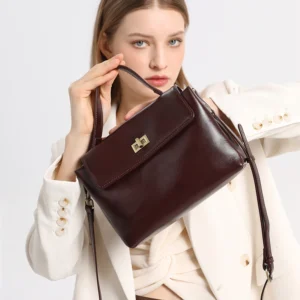 genuine leather crossbody bag for women